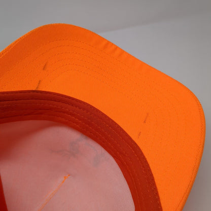 Utah Strapback Hat Orange OSFA Adjustable Graphic Print Vented Holes Polyester