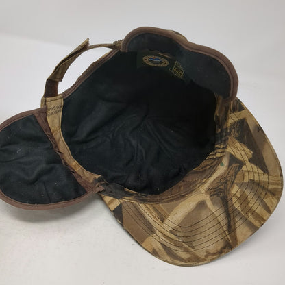 Whitewater Ducks Unlimited Brown One Size Camo Baseball Cap Gore-Tex Flaps Hat