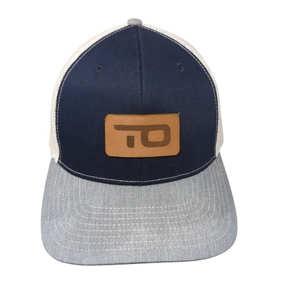 Richardson Snapback Mesh Back Trucker Hat Multi One Size Leather Patch