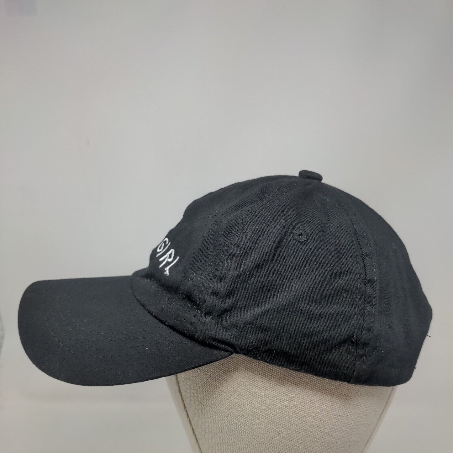 Babygirl Slideback Hat Black One Size Embroidered Adjustable 6 Panel