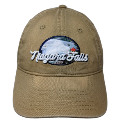 Niagara Parks Baseball Cap Brown One Size Hat Niagara Falls Canada Maple Leaf