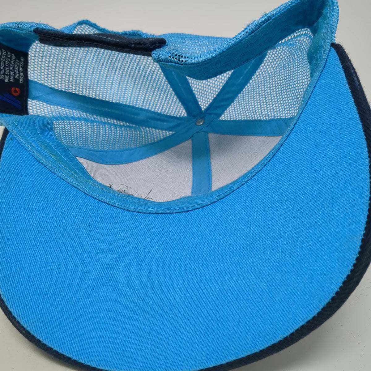 HG Missouri River Logistics Baseball Cap Blue One Size Mesh Trucker Graphic Hat