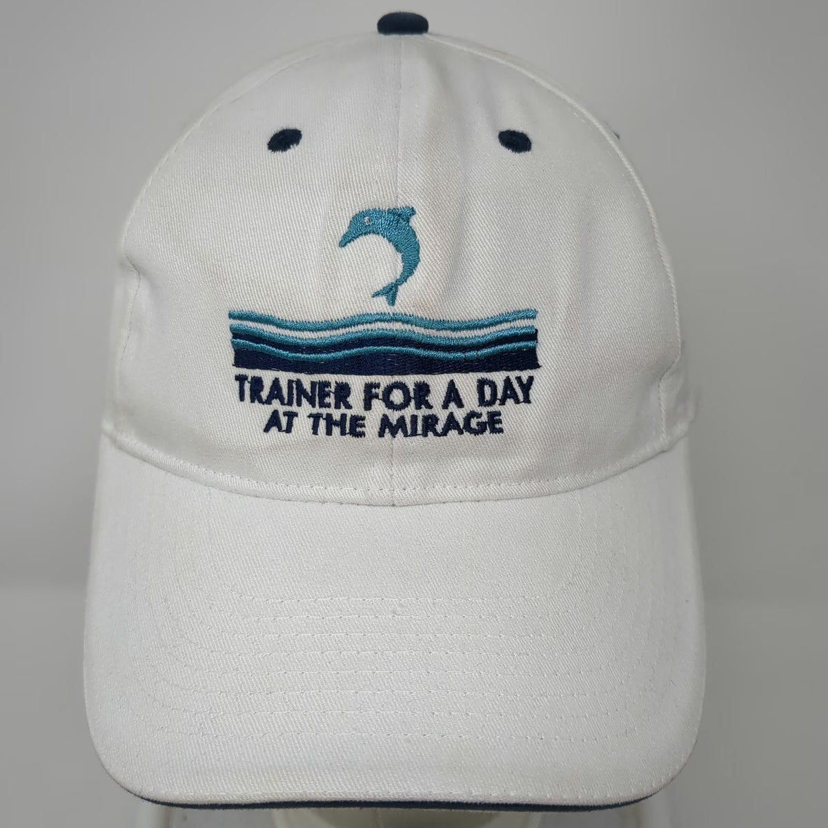 OTTO Baseball Cap White One Size Trainer For A Day The Mirage Dolphin Hat