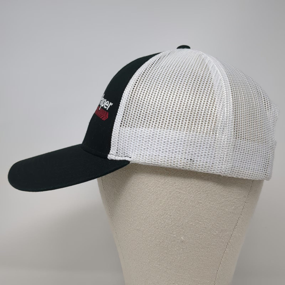 Trucker Hat Black One Size Truck Paper Logo Semi Truck Mesh Snapback Adjustable