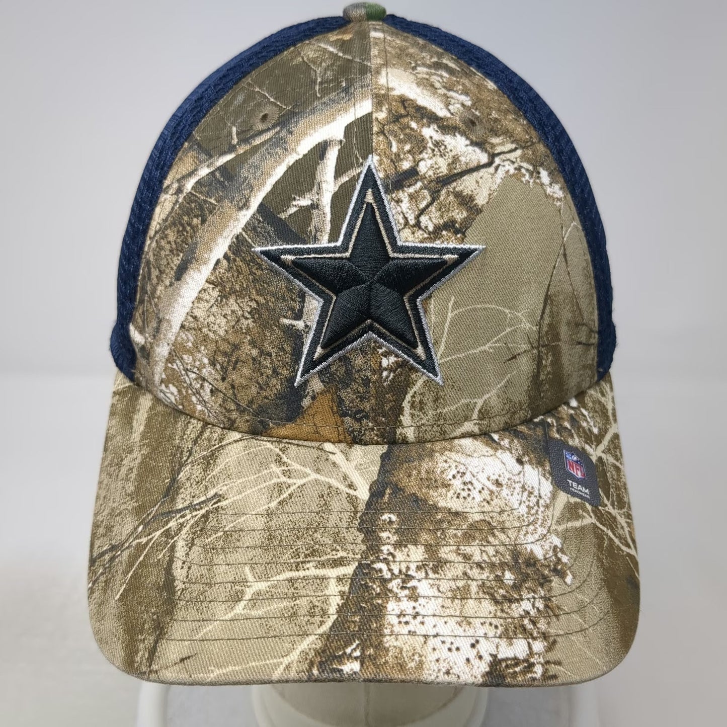 New Era Dallas Cowboys NFL Cap Hat Green XL 39THIRTY Camo Mesh Stretch Fit Back