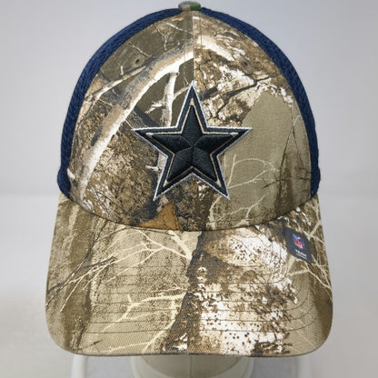 New Era Dallas Cowboys NFL Cap Hat Green XL 39THIRTY Camo Mesh Stretch Fit Back