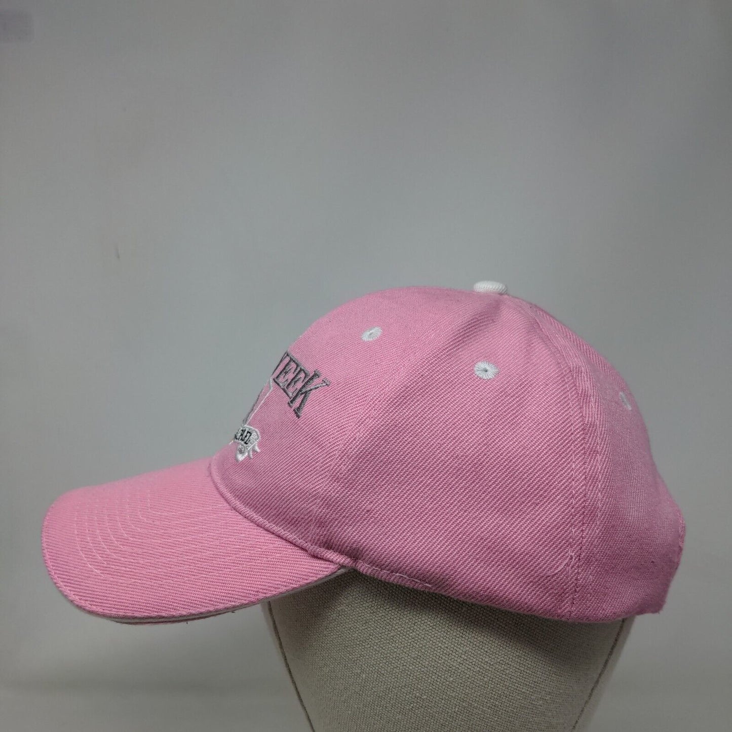 2017 Bike Week Daytona Beach FL Strapback Hat Pink 58cm Adjustable Embroidered