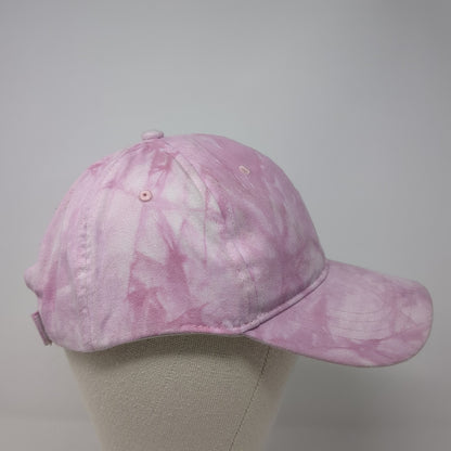 Unbranded Strapback Hat Pink One Size Adjustable Tie Dye Blank 6 Panel