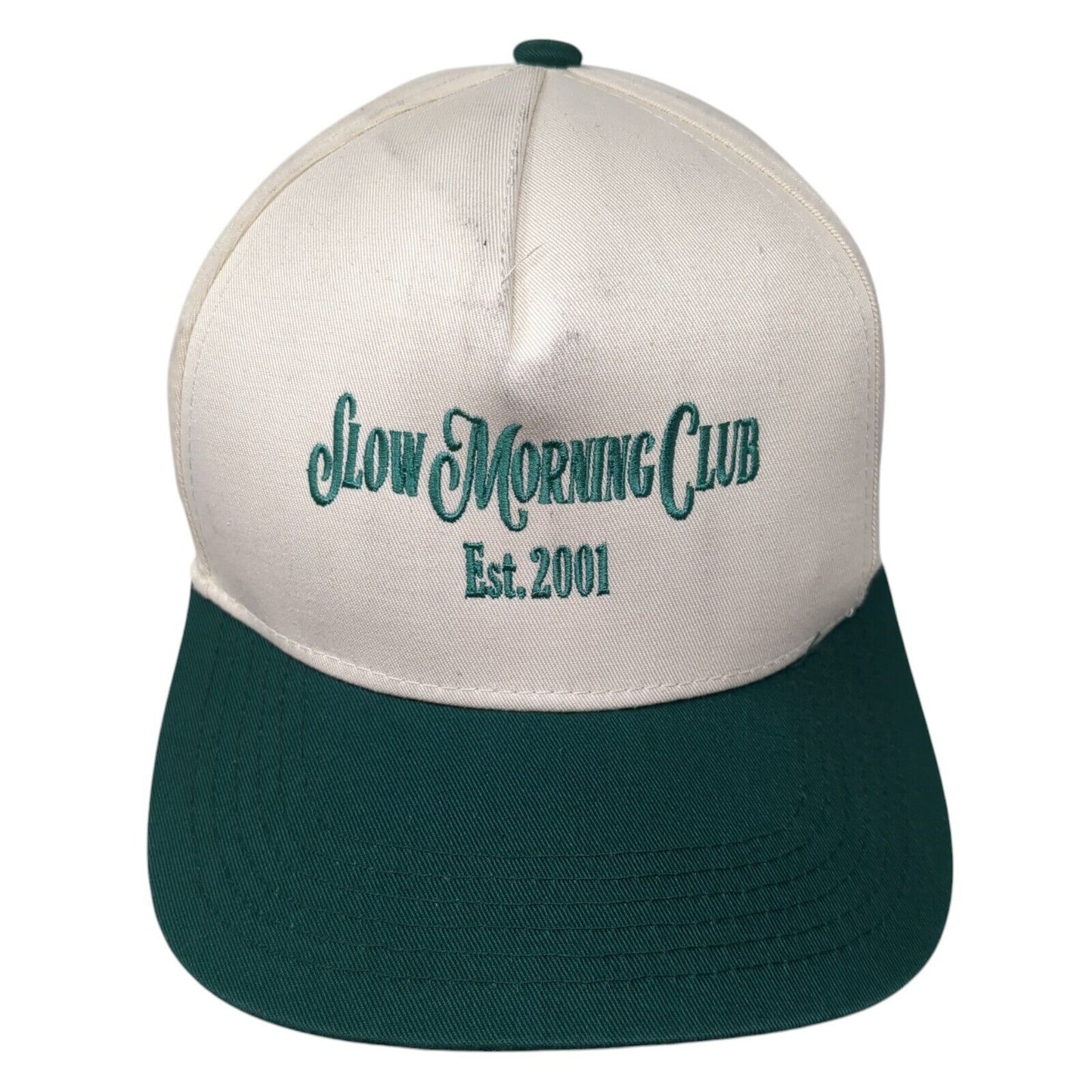 Slow Morning Club Snapback Hat Multi One Size Adjustable Colorblock