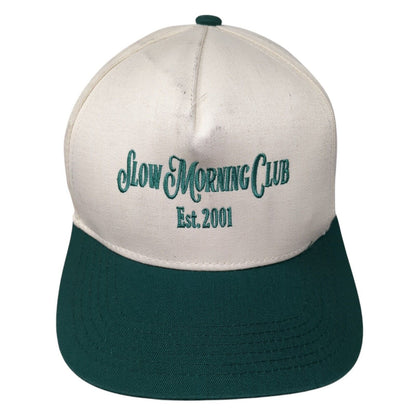 Slow Morning Club Snapback Hat Multi One Size Adjustable Colorblock