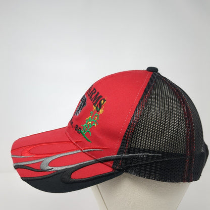 J&J Farms Estelline, SD Strapback Trucker Hat Red One Size Mesh Back