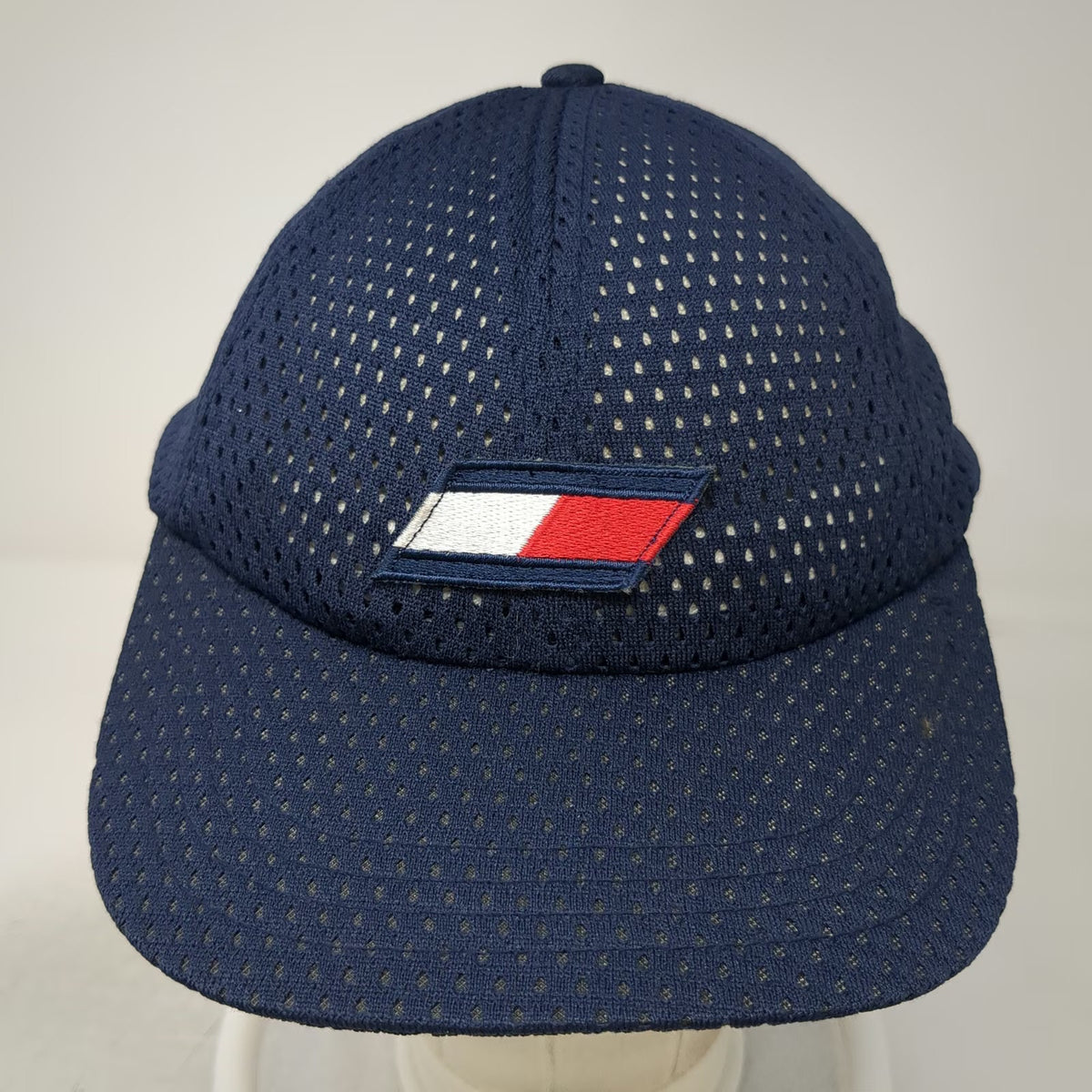 Tommy Hilfiger Baseball Cap Blue Athletics Mesh Slideback Polyester Hat Vintage
