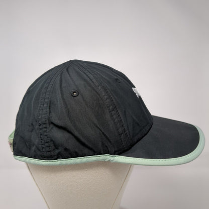 PUMA Strapback Hat Black One Size Adjustable Embroidered Green Trim