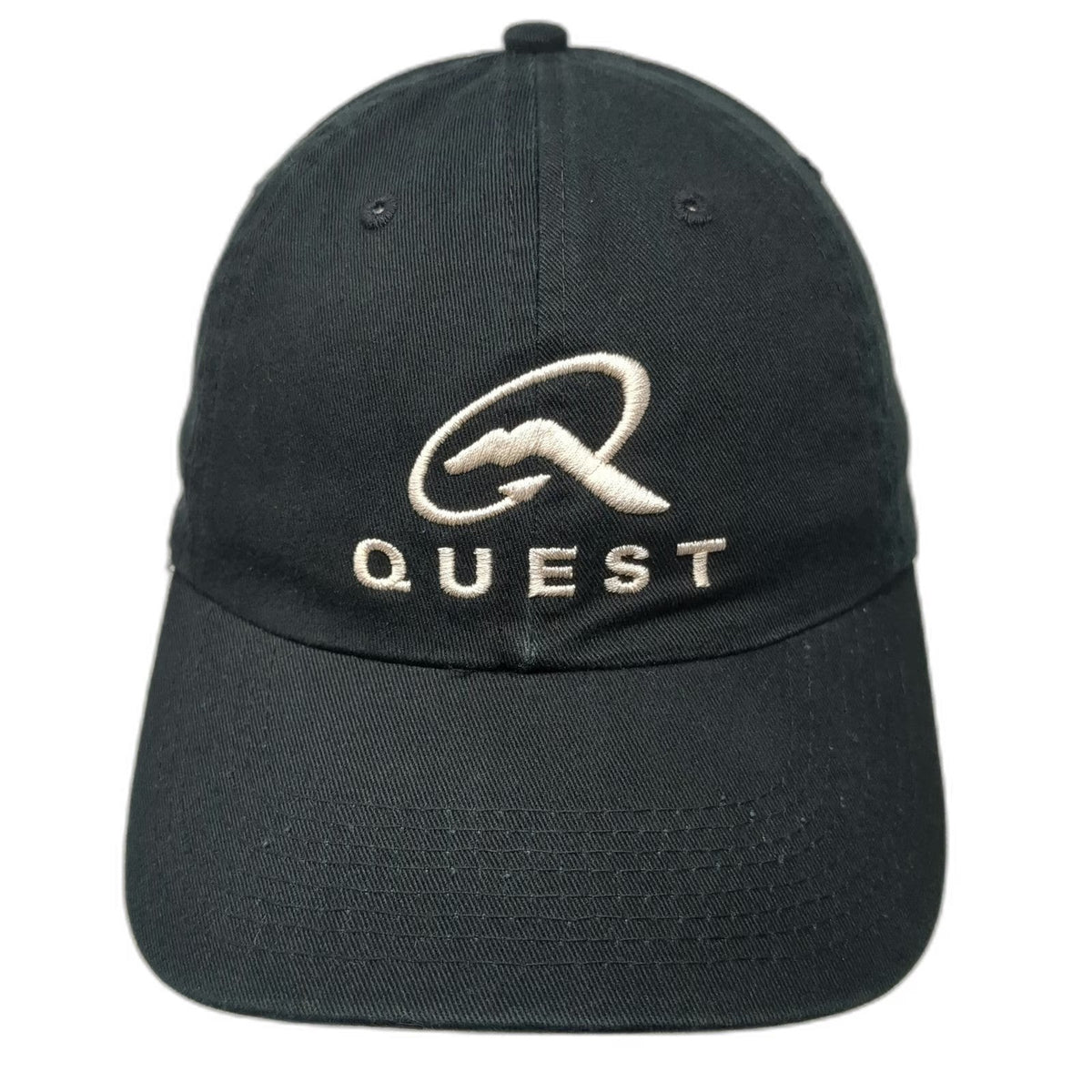 Fahrenheit Quest Aircraft Aviation Logo Black OSFM Baseball Cap Hat Strapback