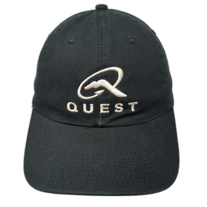 Fahrenheit Quest Aircraft Aviation Logo Black OSFM Baseball Cap Hat Strapback