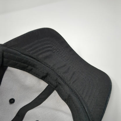 Unbranded Strapback Hat Black One Size Adjustable Vented Holes 6 Panel Blank