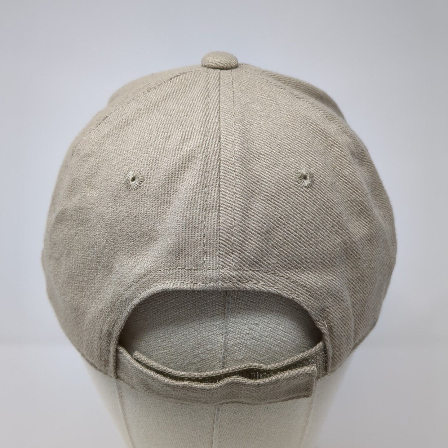 Trout Fish Strapback Hat Tan One Size Adjustable Embroidered 6 Panel Cobra
