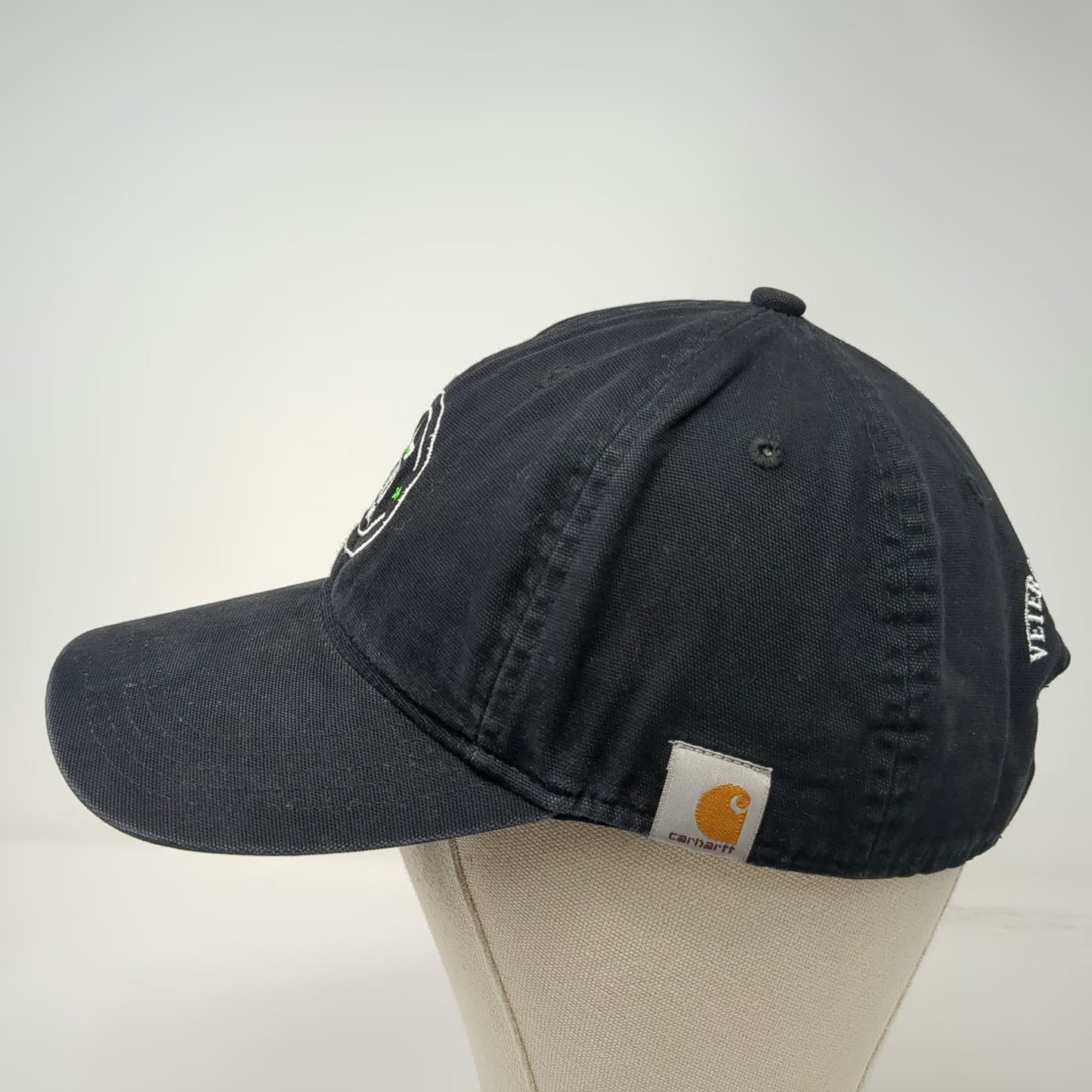 Carhartt Baseball Cap Black One Size CNA Stores Veteran Owned Strapback Hat