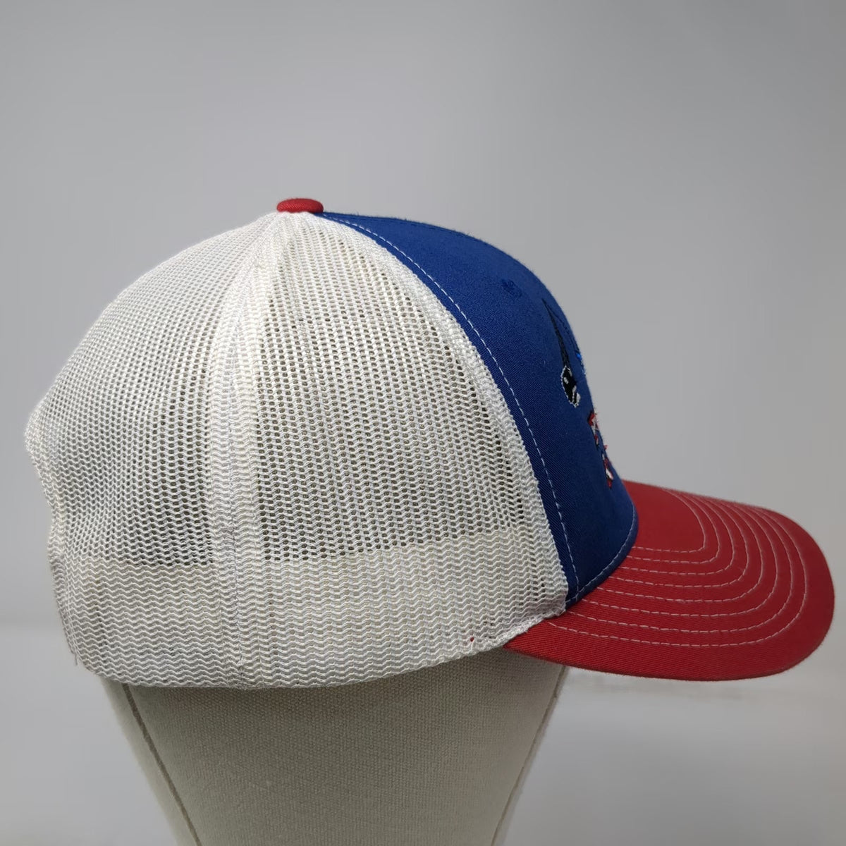 Richardson Trucker Hat Blue One Size Ray Poland Sons Construction Snapback