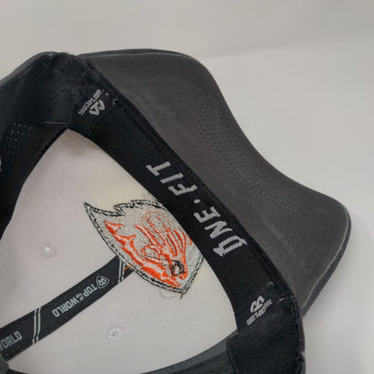 Oregon State Beavers Fitted Hat Gray One Fit Embroidered Top Of The World