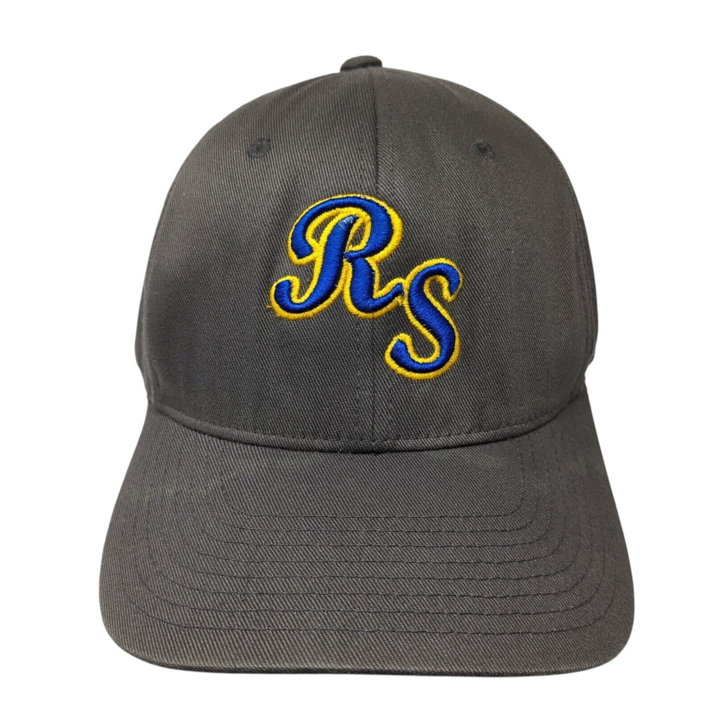 RS Strike Fitted Hat Brown XL-XXL Embroidered Stretch Flexfit Yupoong
