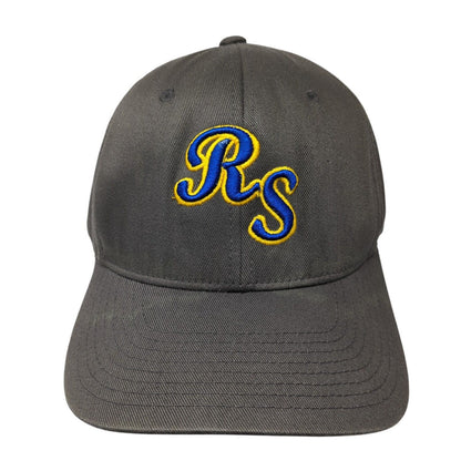RS Strike Fitted Hat Brown XL-XXL Embroidered Stretch Flexfit Yupoong