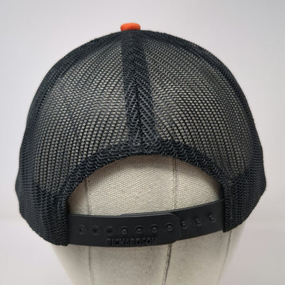 Richardson Trucker Hat Orange Black One Size Snapback Ditch Witch Rockies Patch
