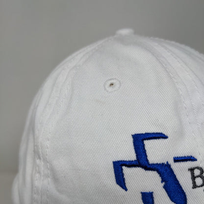 Baptist Health Slideback Hat White OSFA Adjustable Embroidered Logo 6 Panel