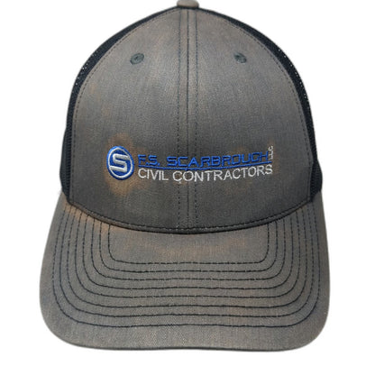 Richardson Trucker Hat Gray One Size F.S. Scarbrough Civil Contractors Snapback