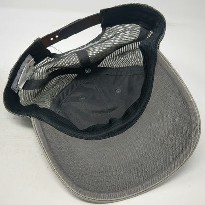 Carhartt Trucker Hat Gray One Size Mesh Back Patch Logo Snapback Workwear Firm