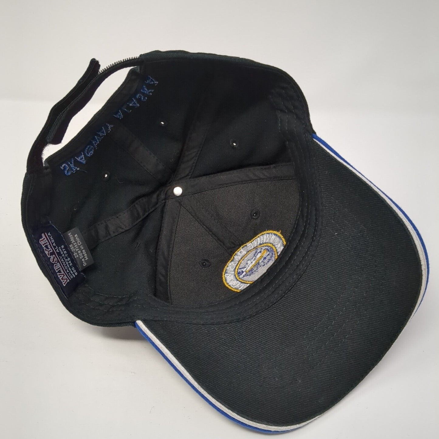 White Pass & Yukon Route 2018 Skagway Alaska Strapback Hat Black OS Adjustable