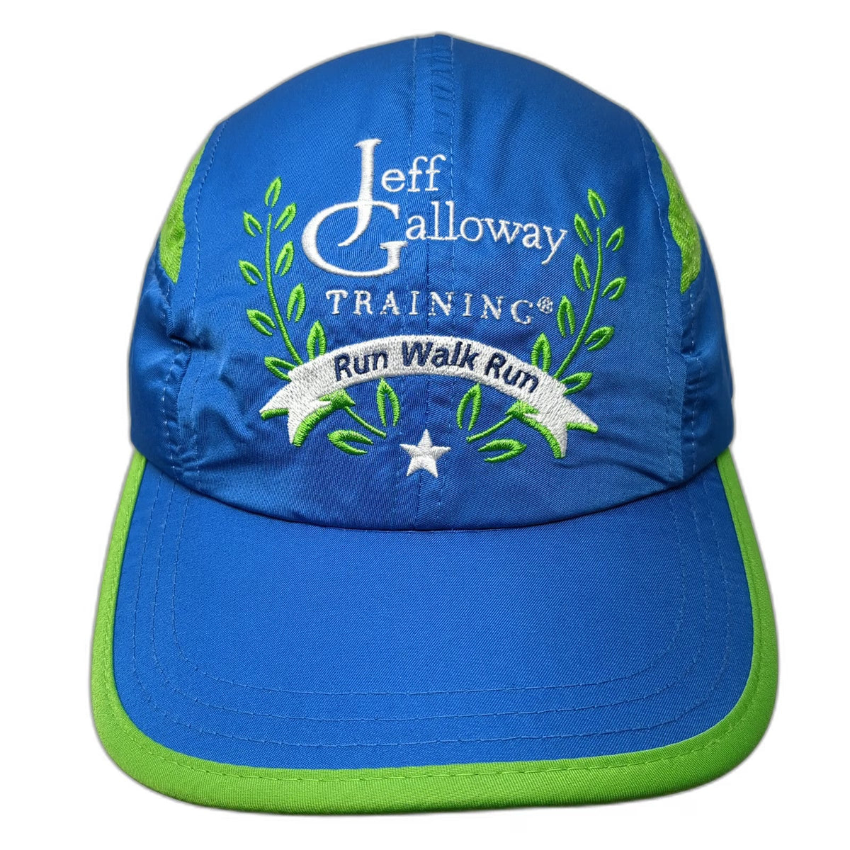 Leslie Jordan Baseball Cap Blue One Size Performance Mesh Training Marathon Hat