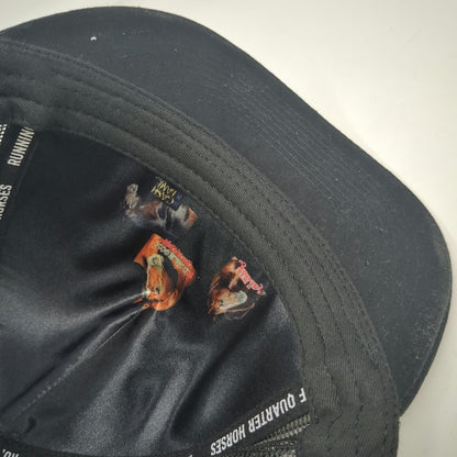 CF Custom Hats Trucker Hat Black One Size Running F Quarter Horses Mesh Patch