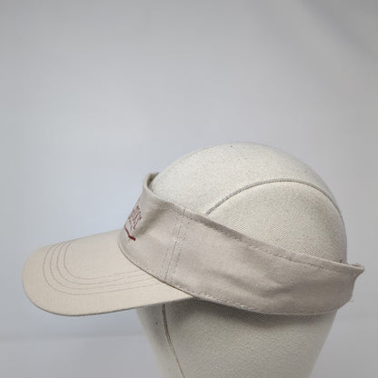 TruGrocer Federal Credit Union Strapback Visor Hat Tan One Size Hit Wear