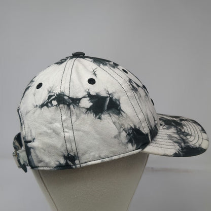 Adidas Baseball Cap White Black Tie-Dye One Size Trefoil Logo Cotton Strap Hat