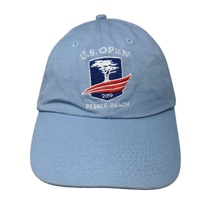 US Open Pebble Beach 2019 Slideback Hat Blue One Size Adjustable USGA Member