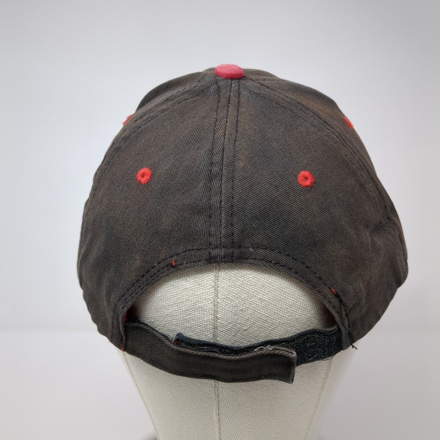 Double K Testing Strapback Hat Black One Size Adjustable Embroidered 6 Panel
