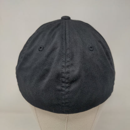 Union County Ems Fitted Hat Black L/XL Embroidered Vented Holes Port Authority