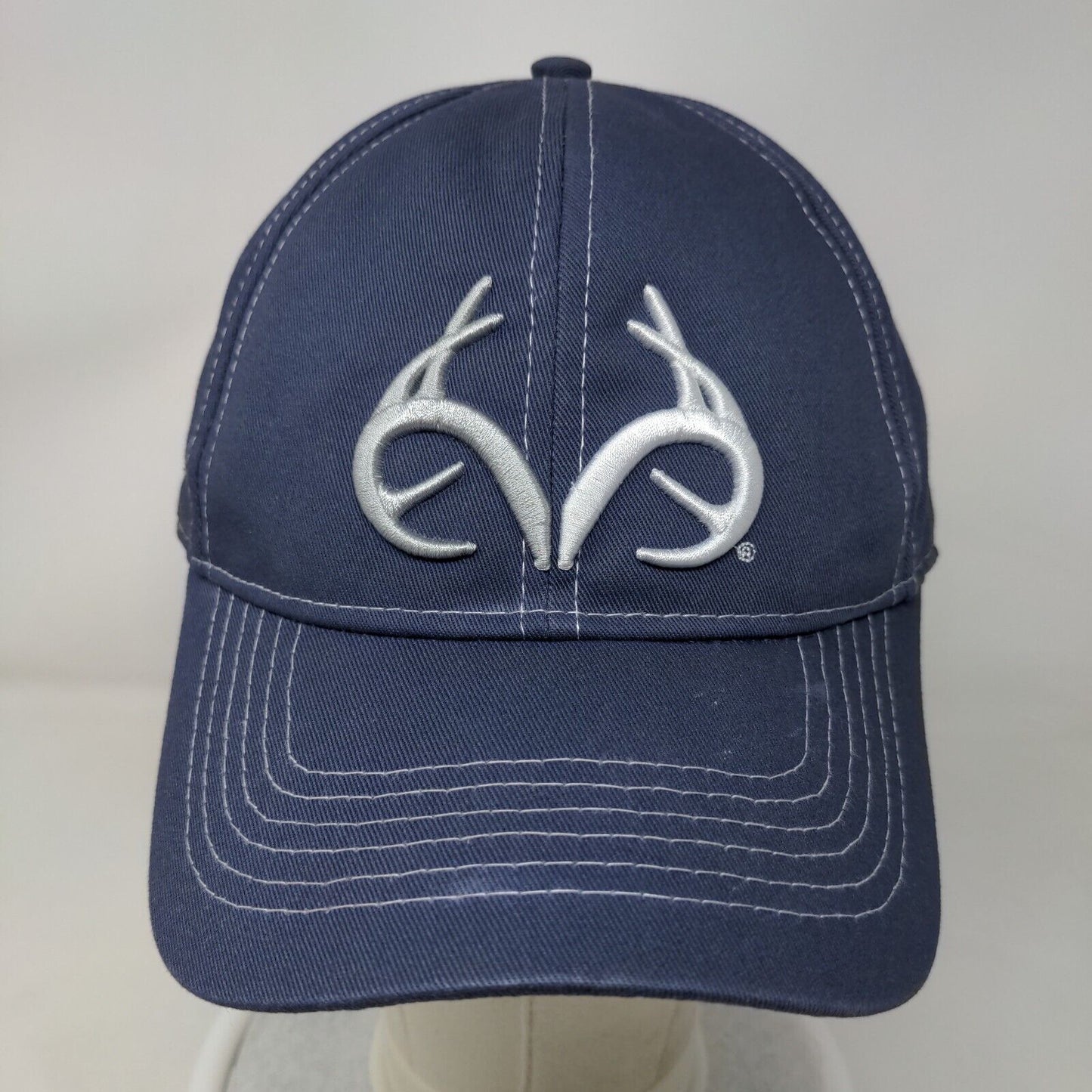 Realtree Outfitters Snapback Hat Blue One Size Embroidered 6 Panel