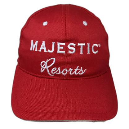 Majestic Resorts Baseball Cap Red One Size Slideback Christmas 2018 Punta Hat