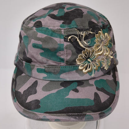 Scala Pronto Strapback Cadet Army Hat Multi One Size Camo Embroidered