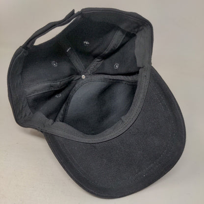 Party Time Strapback Hat Black One Size Adjustable Vented Holes 5 Panel