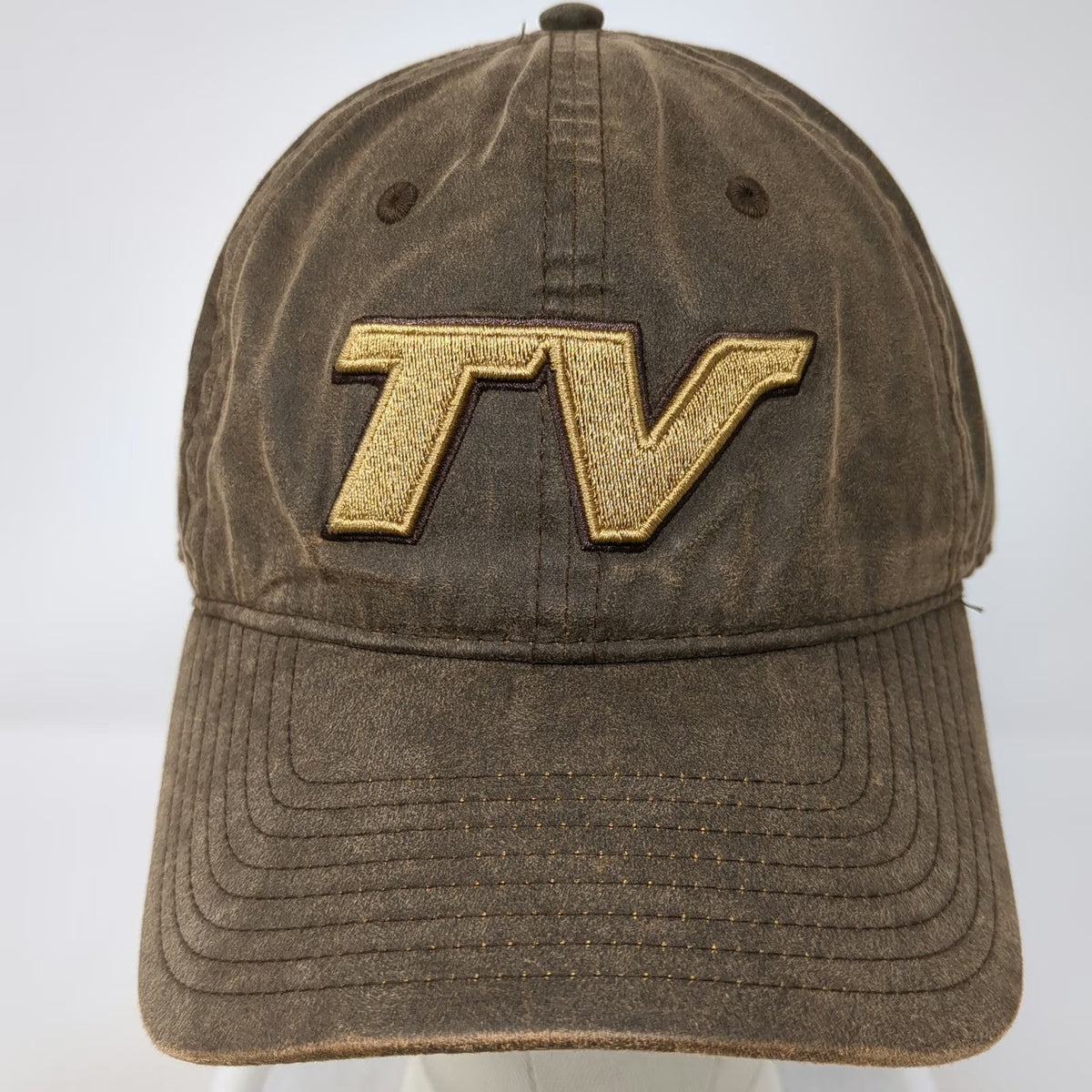 The Game Baseball Cap Brown One Size TV Gold Embroidery Cotton Slideback Hat