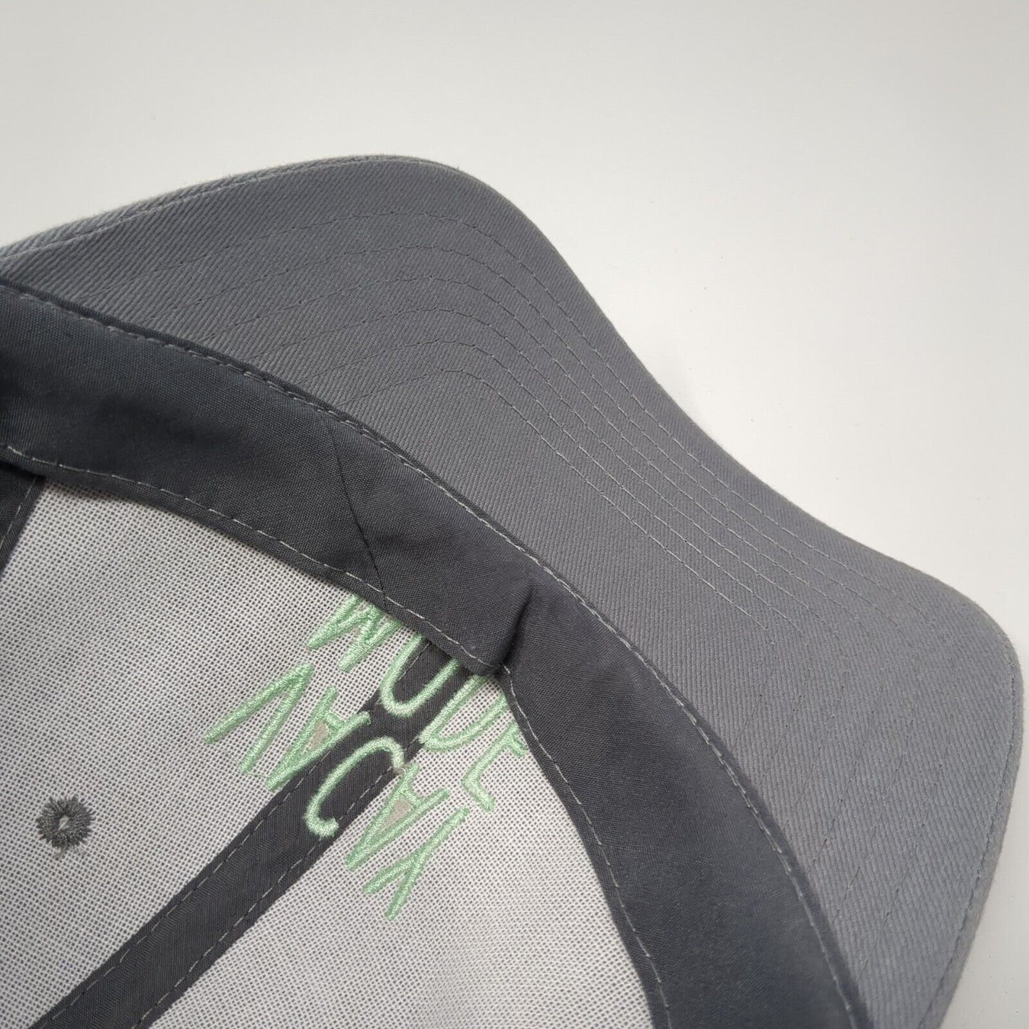 Vacay Mode Strapback Hat Gray One Size Solid Adjustable Embroidered