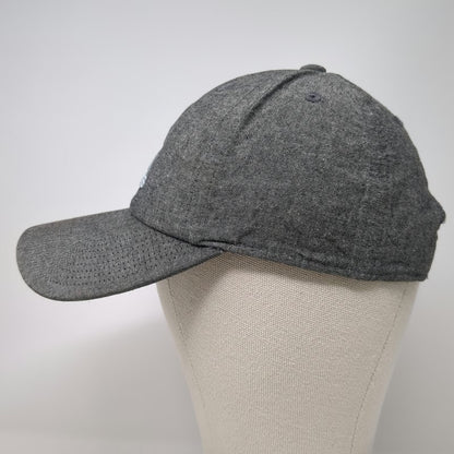 Adidas Baseball Cap Gray One Size Embroidered Logo Adjustable Cotton Curved Hat