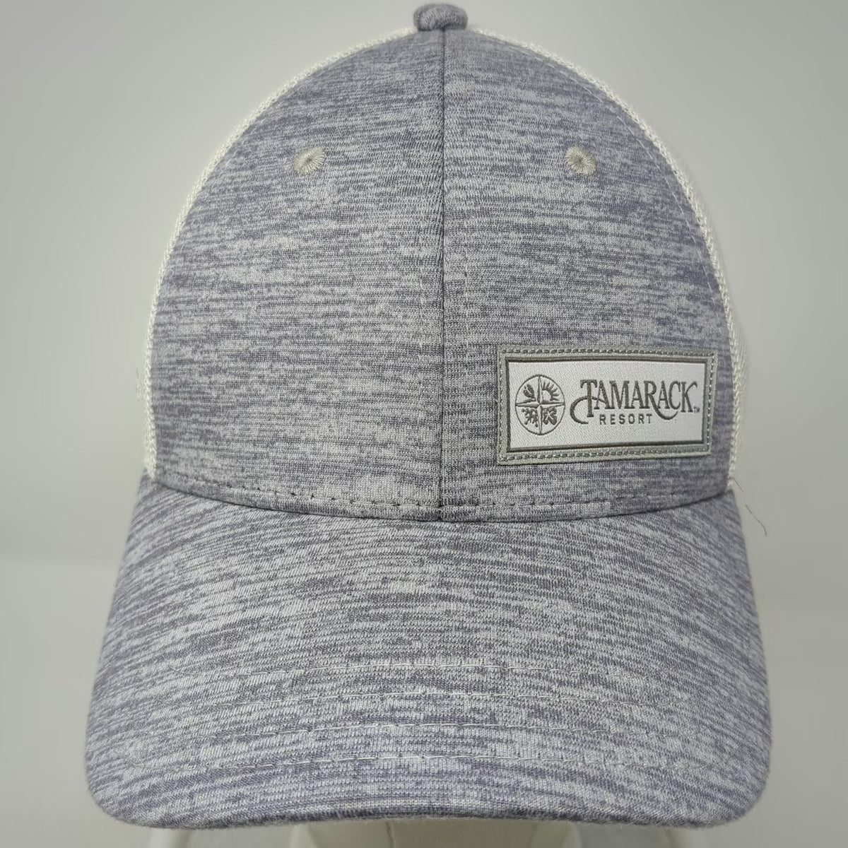 Pukka Trucker Hat Gray One Size Tamarack Resort Snapback Mesh Back Logo Patch