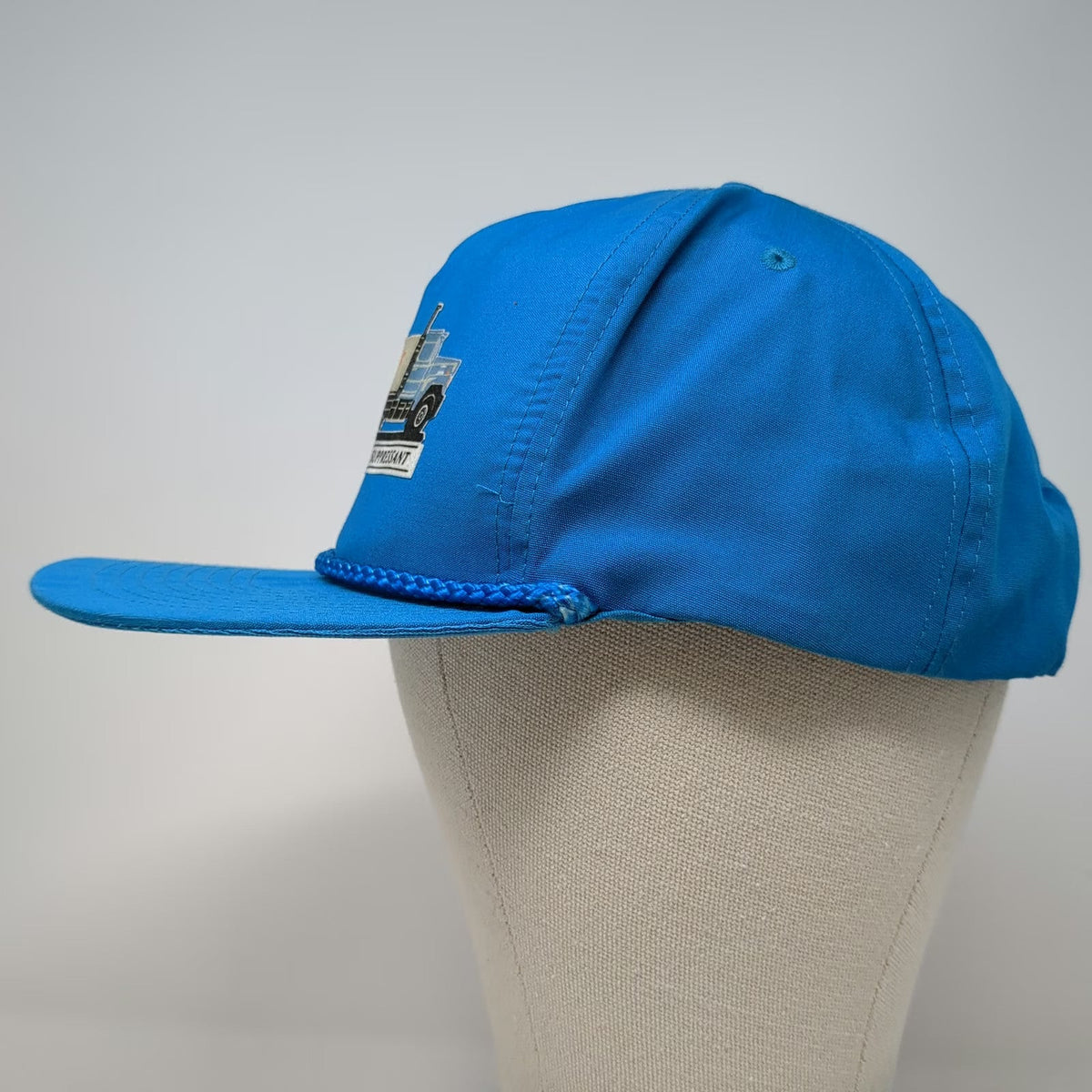 Mohr's 5 Panel Blue One Size Rope Snapback Dust-Off Industrial Truck Logo Hat