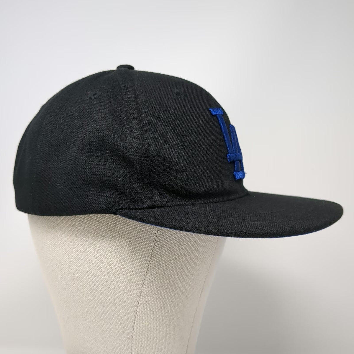 Black Snapback One Size Hat LA Logo Law Enforcement Appreciation Night Blue Brim