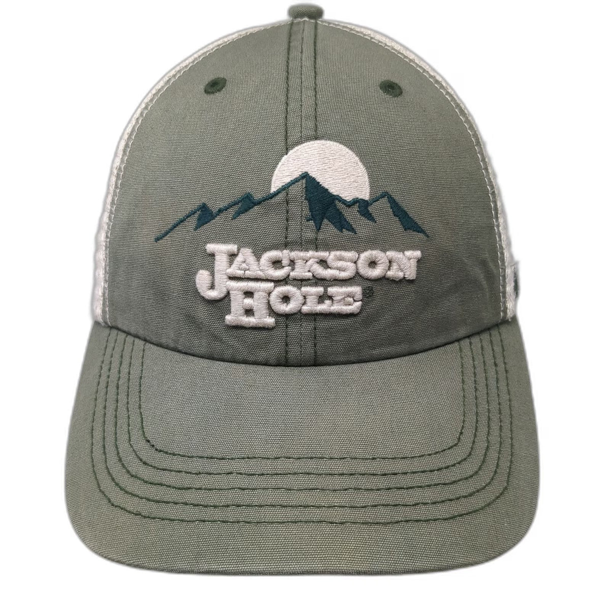 '47 Baseball Cap Green One Size Jackson Hole Mountain Mesh Stretch Outdoors Hat