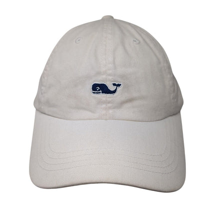 Vineyard Vines Slideback Hat White OS Adjustable Embroidered 6 Panel Cotton